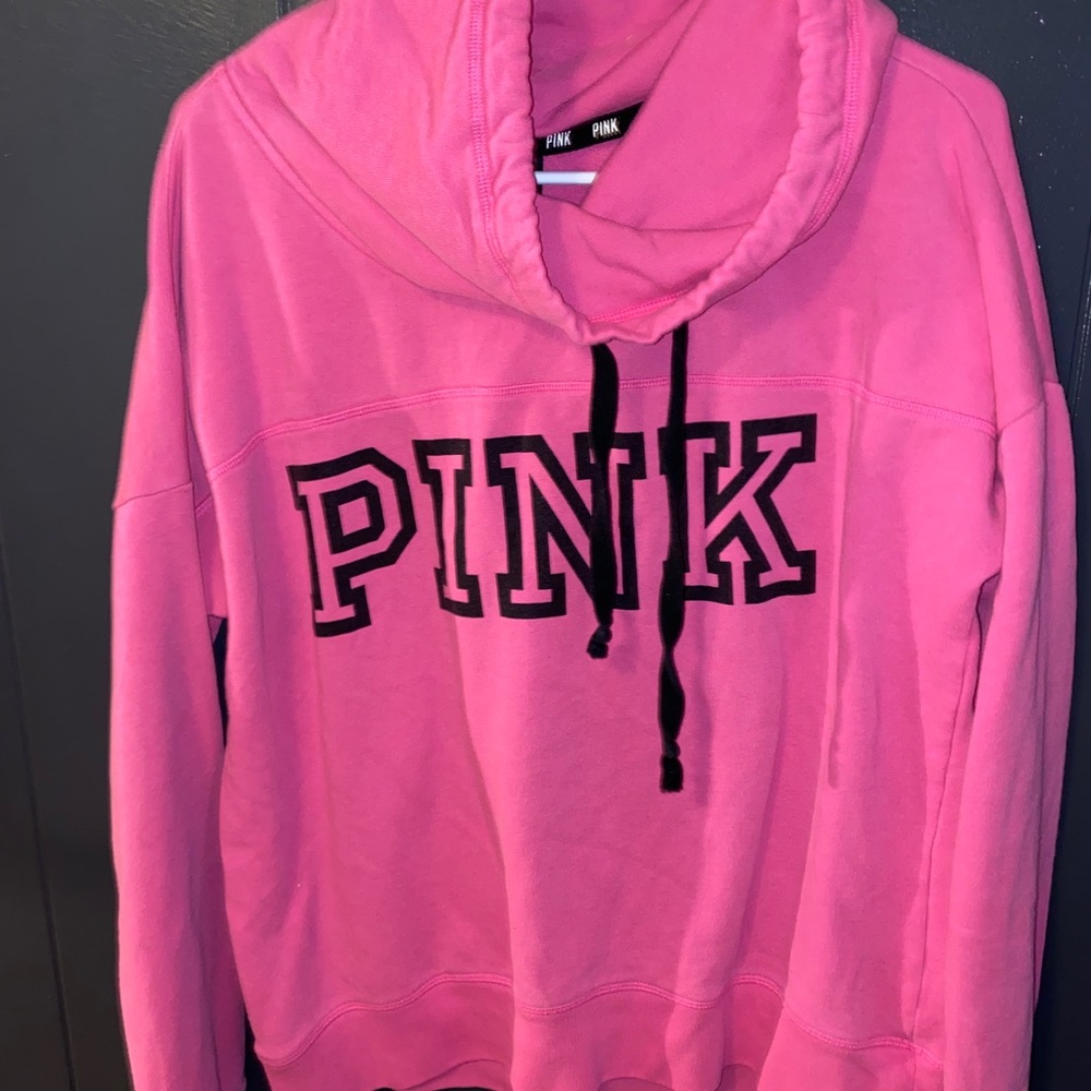 VS PINK. high collar hoodie. Size M